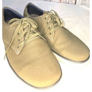 Skechers Mens Moreno Ederson Size 14‎ Olive Green Canvas Loafer Lace Shoe  65981